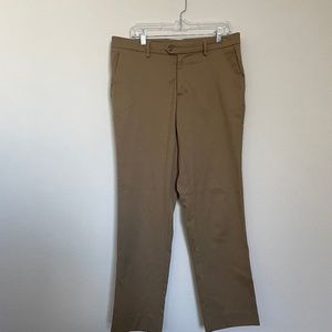 Mizzen + Main Men's Flat Front Pants Khaki Size 34 x 30